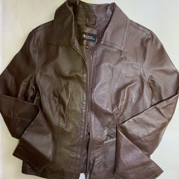 Brown Leather Jacket - Picture 1 of 2